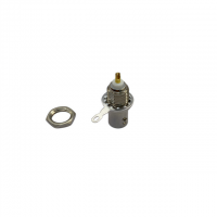BNC-50KYRF Coaxial Connector, Brass Nickel-Plated with Gold-Plated Inner Conductor & White Insulator, Original Manufacturer