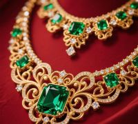 Synthetic Emerald Necklaces