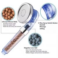 Shower Head 3 Modes Adjustable Showerhead Jetting Shower Head High Pressure Saving Water Pommeau De Douche