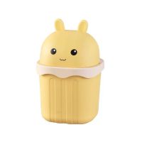 Cute Animal - Shaped Plastic Desktop Trash Bin - Anti - Pressure &amp;amp;amp; Drop - Resistant, Ideal for Home Use