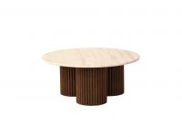 Mid-Century Modern Coffee Table Modern Travertine Stone Coffee Table and Coffee Stand Set for Home