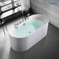 Ultra Thin Edge, Stylish and Minimalist Modern Freestanding Acrylic Bathtub