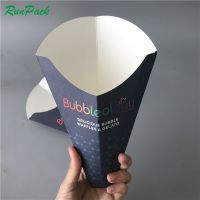 Disposable Custom Food Grade Bubble Waffle Cone Paper Holder 