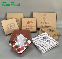 Wholesale Custom Printed Biodegradable  Pizza Delivery Boxes Take Away Cardboard Paper Carton