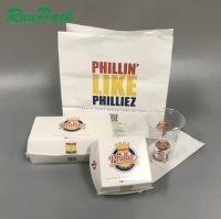 Greaseproof Oilproof Burgers Bread Hamburger Donuts Takeaway Packaging Fried Food Kraft Paper Bags