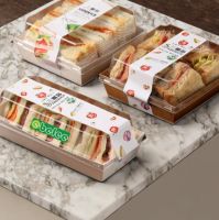 Custom Logo Kraft Paper Take Sandwich