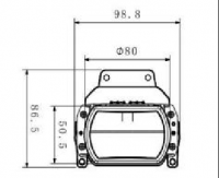 Led projector lens for Changan KAICHEN
