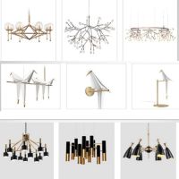 Height Adjustable Hanging Light Creative Glass