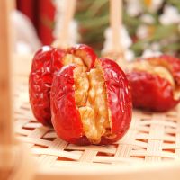 Walnut-Stuffed Jujube red dates stuffed with walnut kernels