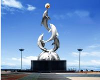 Dolphin Stainless Steel Sculpture