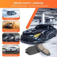 Front Brake Pads for Car Compatible with Ceramic Brake Pads Replacement DIY,Smooth Quiet Braking Performance