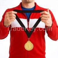 Factory Direct Sale Colorful Polyester Lanyard with ID Card Badge Holder and Promotional Medal for Sports Work or Events