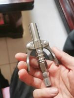 Gun Coupler, Grease Gun Tips, Grease Gun Accessories, 12000 PSI Leak Proof Design Double Handle Grease Nozzle, Compatible with All 1/8" NPT Grease Guns