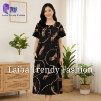 Summer Home Dress Casual Leafs Pattern