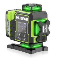 Huepar W04CG 4D Green 16 Lines Laser Level Precise Adjustment Brightness With 360 Motorized Rotating Base