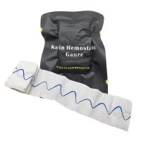 High Quality Manufacturial Sterile Kaolin Z-shaped Hemostatic Gauze For Outdoor Tactical Medical First Aid Activities