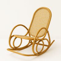 PN24 Rattan Rocking Chair Shell Nest