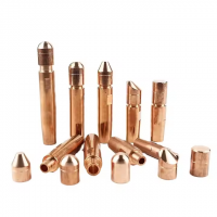  Electrodes Cap Tip Spot Welding Domed Type Cap Tips for Spot Welder