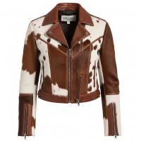 Custom New Design Women Original Cowhide With Its Natural Hair Leather Jacket Stylish Outerwear with Durable Stitching and Premium Finish 