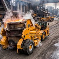 Industrial Slag Pot Carrier Vehicle For