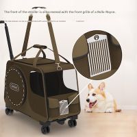 Trolley Cute Pet Carrier Small Dog Stroller Single-shoulder Cat Carry Bag Handbag
