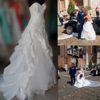 Beaded Taffeta Wedding Dress