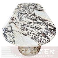 Calacatta Purple Finish Marble Table For