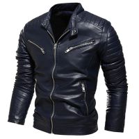 Premium Men  s PU Leather Biker Jacket    Waterproof, Windproof Motorcycle Jacket    Custom Logo OEM