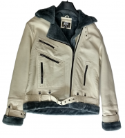 Winter High Quality OEM Jacket European US Sizes Customized Size 1.5mm Thickened Lambskin &amp; Cow skin Women Genuine Leather Jackets