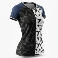 Ladies V-America  Custom Jersey Custom Jersey Summer Quick Drying Breathable Oversize Polo Shirt 