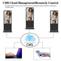 VETO LCD Floor Standing 32-86 Inch Android Video LCD Advertising Player Equipment Indoor Totem Touch Digital Signage and Display