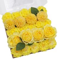 TINGE TIME Yellow Artificial Flowers Combo
