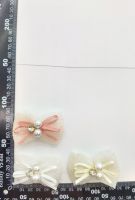 Glittery Bow Shoe Clips Crystal