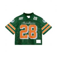 Customizable Vintage Men's Soccer Football Jersey Oversized Boxy Mesh V-Neck Crop Drop Shoulder Winter OEM Service Private Logo