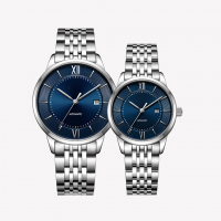 Mechanical Watch Source Factory - Automatic Mechanical Classic Simple Stainless Steel Luminous Hands Wristwatches Fashion Brand Men's Automatic Mechanical Watches Vintage Couple Wrist Watch