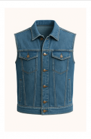 Sleeveless Denim Jacket