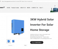 3KW Hybrid Solar Inverter For Solar Home Storage
