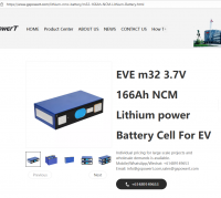 EVE m32 3.7V 166Ah NCM Lithium power Battery Cell For EV