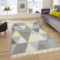 Scandinavian Tri-Tone Dhurrie