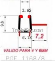 weather seal strip , glass door seal , window seal