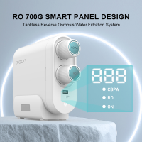 PSS9Ro-700G White Reverse Osmosis Water Purifier with RO Filter, Tankless Design, TDS Display, 0.35MPa, 1.8L/min, 700GPD. Home-use reverse osmosis water purifier with dual-switch faucet. Direct factory supply, stable quality, and great value.