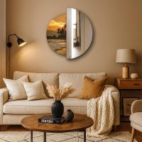 Decorative mirror (half mirror - half art piece)