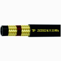 EN 857 2SC-05 Double Layer Steel Wire Braided Smooth Cover High Pressure Flexible Hydraulic Hose