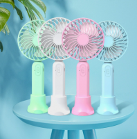 New handheld fan silent gift desktop charging small fan portable student mini fan LOGO cross-border
