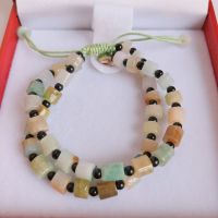 Handwoven Jade Bracelet: Nature's