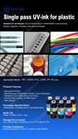 One Pass Plastic Printing UV Ink