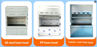 PP Fume Hood 1200/1500/1800mm, Anti-Corrosion Laboratory Fume Cabinet with Exhaust System