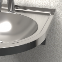 304 Stainless Steel Washbasin, Simple Small