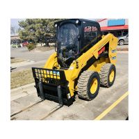 Fairly Used Mini Skid Steer Loader Backhoe 0.4 m Bucket Capacity PWG Hydraulic Pump Diesel Engine Crawler