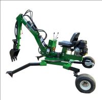 Hydraulic Towable Backhoe With Thumb 15hp